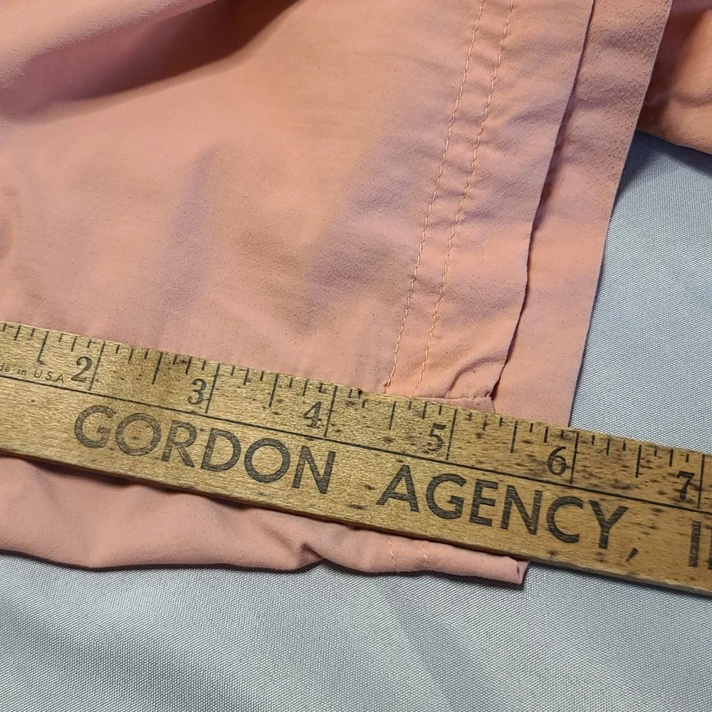 Columbia Cargo Shorts‎ Mens XL Orange Nylon Hiking Fishing Elastic Waist AL4572